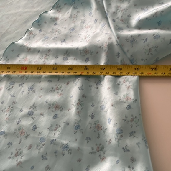 S (8-10) Vintage Jessica Just Because Sears Light Blue Floral Robe - Picture 10 of 12